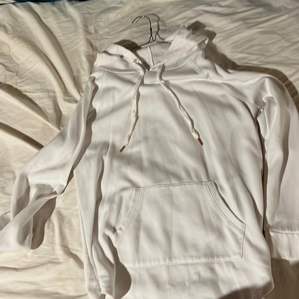 White an gold hoodie